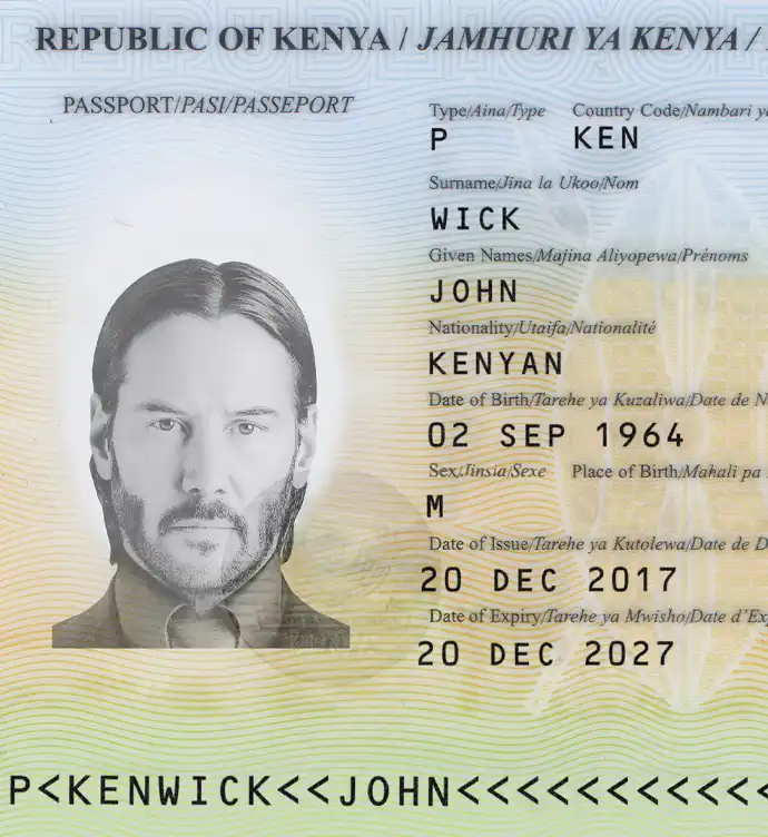Kenya Passport Template 2015 preview image 2