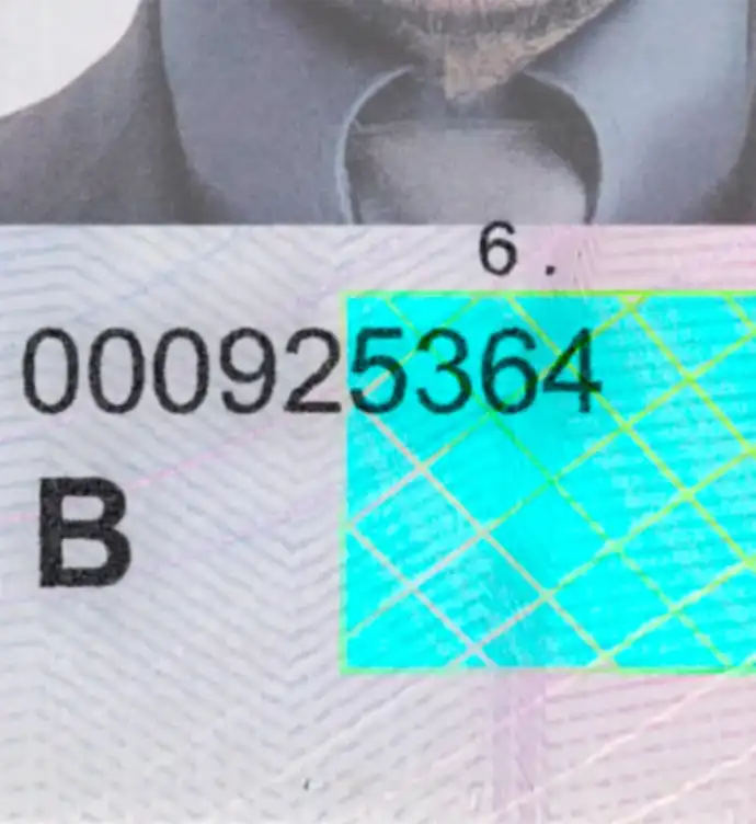 Kyrgyzstan Driver License Template 2012 preview image 3