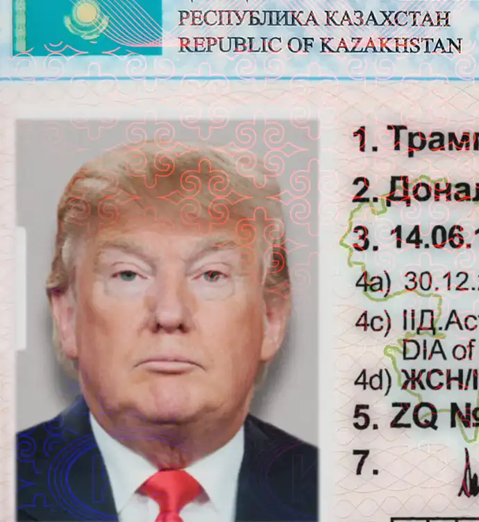 Kazakhstan Driver License Template 2015 preview image 1