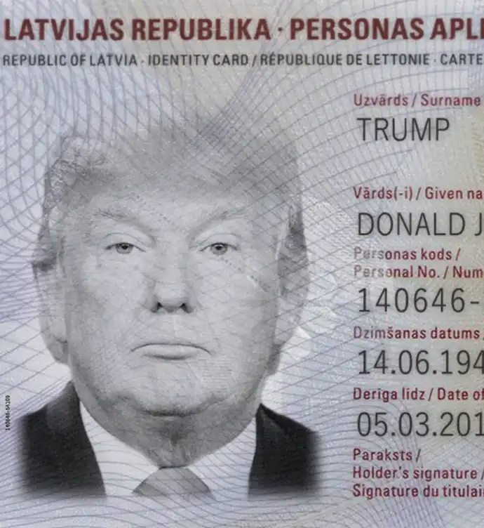 Latvia ID Card Template 2012 preview image 1