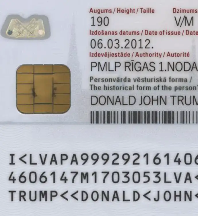 Latvia ID Card Template 2012 preview image 2