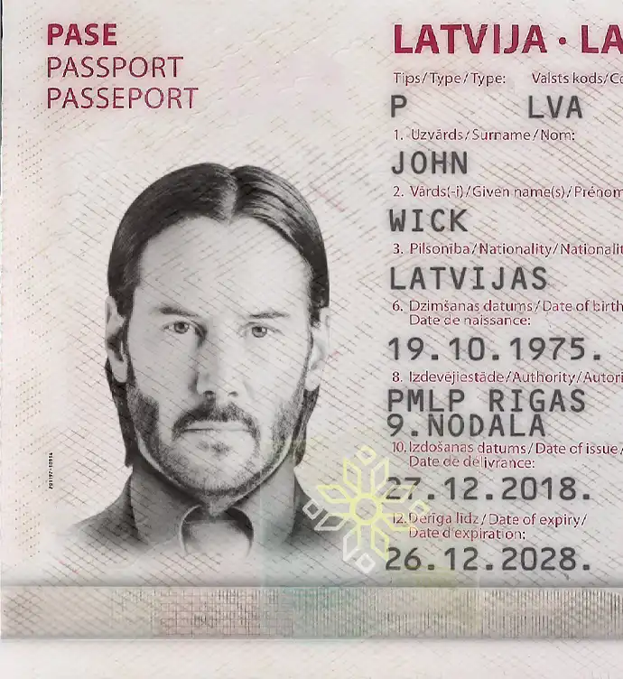 Latvia Passport Template 2015 preview image 2