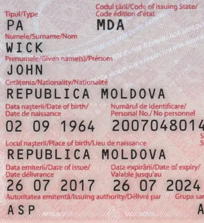 Moldova Passport Template 2014 preview image 3