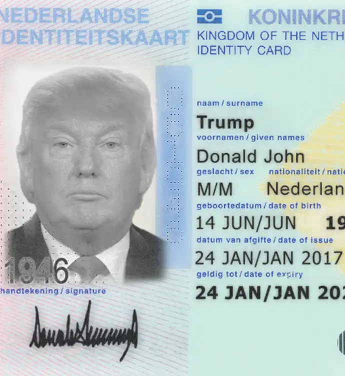 Netherlands ID Card Template 2014 preview image 1