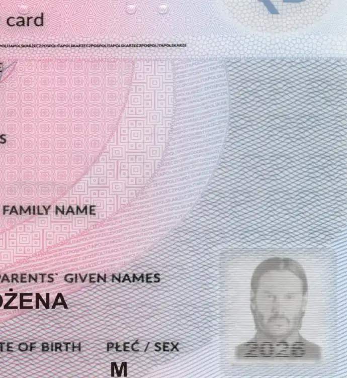 Poland ID Card Template 2015 preview image 2