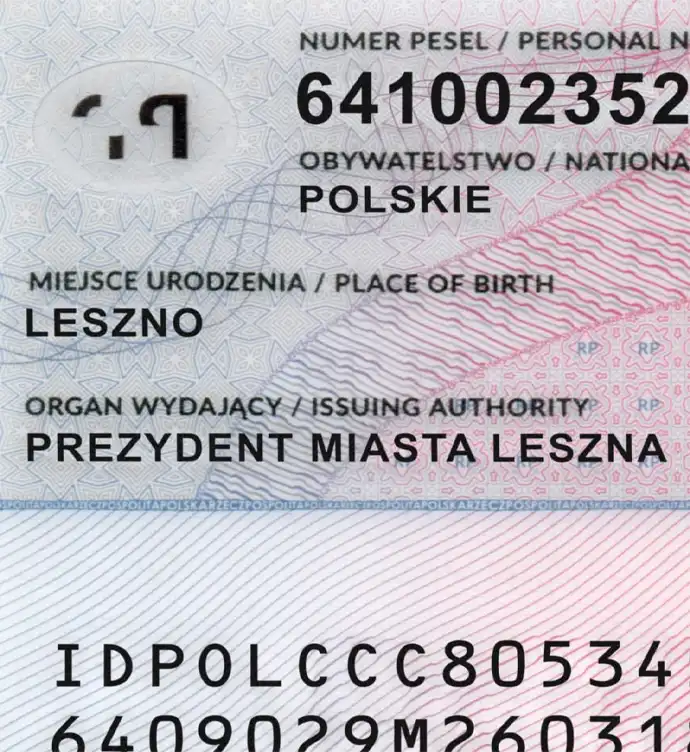 Poland ID Card Template 2015 preview image 3