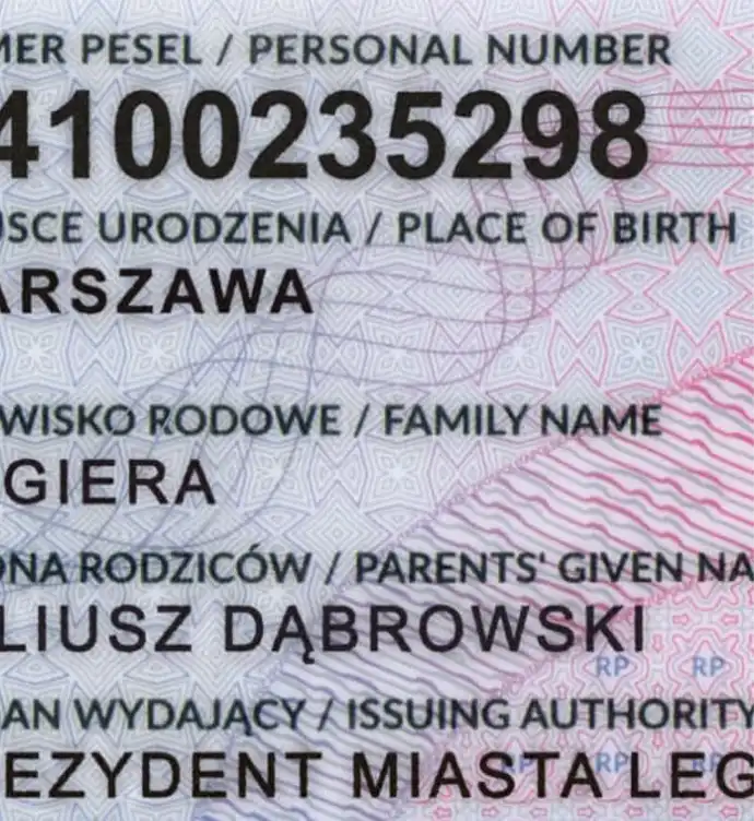 Poland ID Card Template 2019 preview image 2