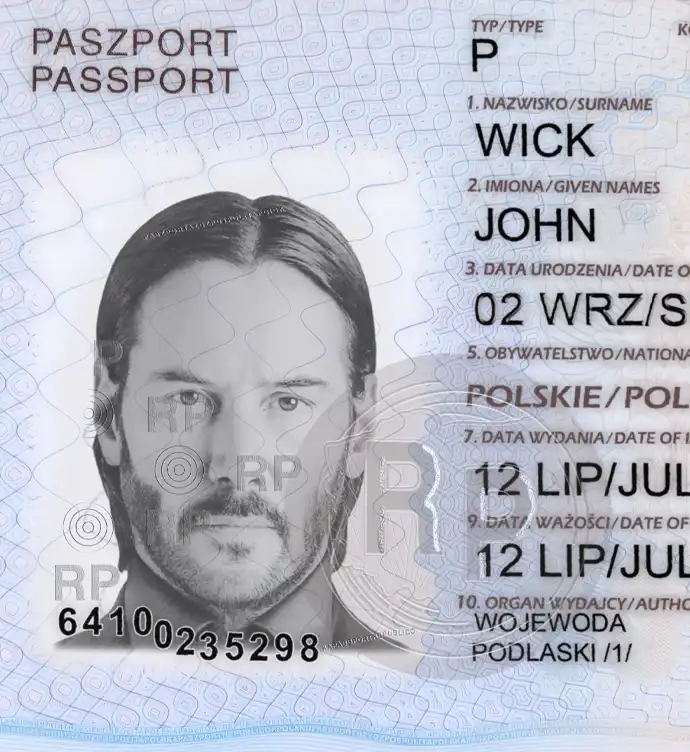 Poland Passport Template 2018 preview image 2