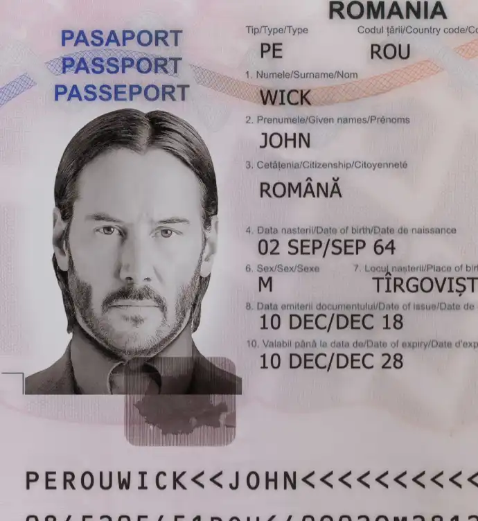 Romania Passport Template 2008 preview image 2
