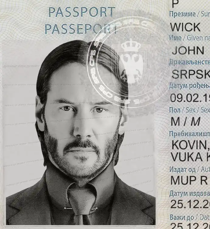 Serbia Passport Template 2008 preview image 2