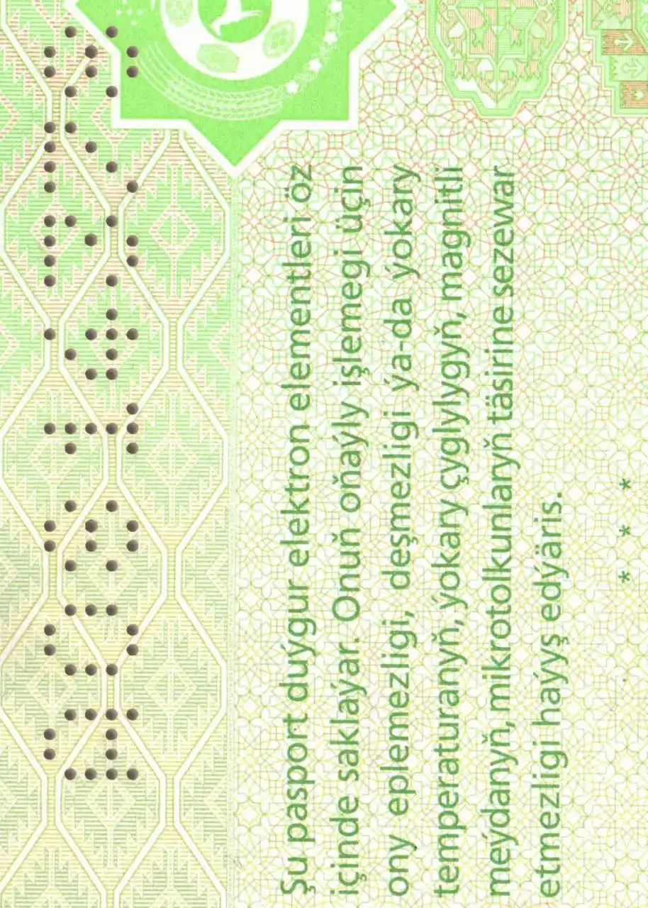 Turkmenistan Passport Template 2008 preview image 4
