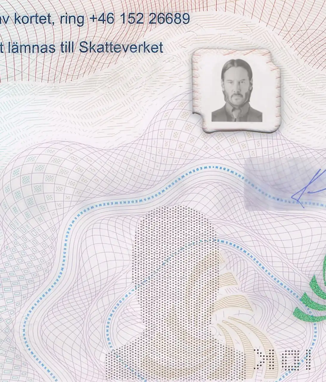Sweden ID Card Template 2013 preview image 3