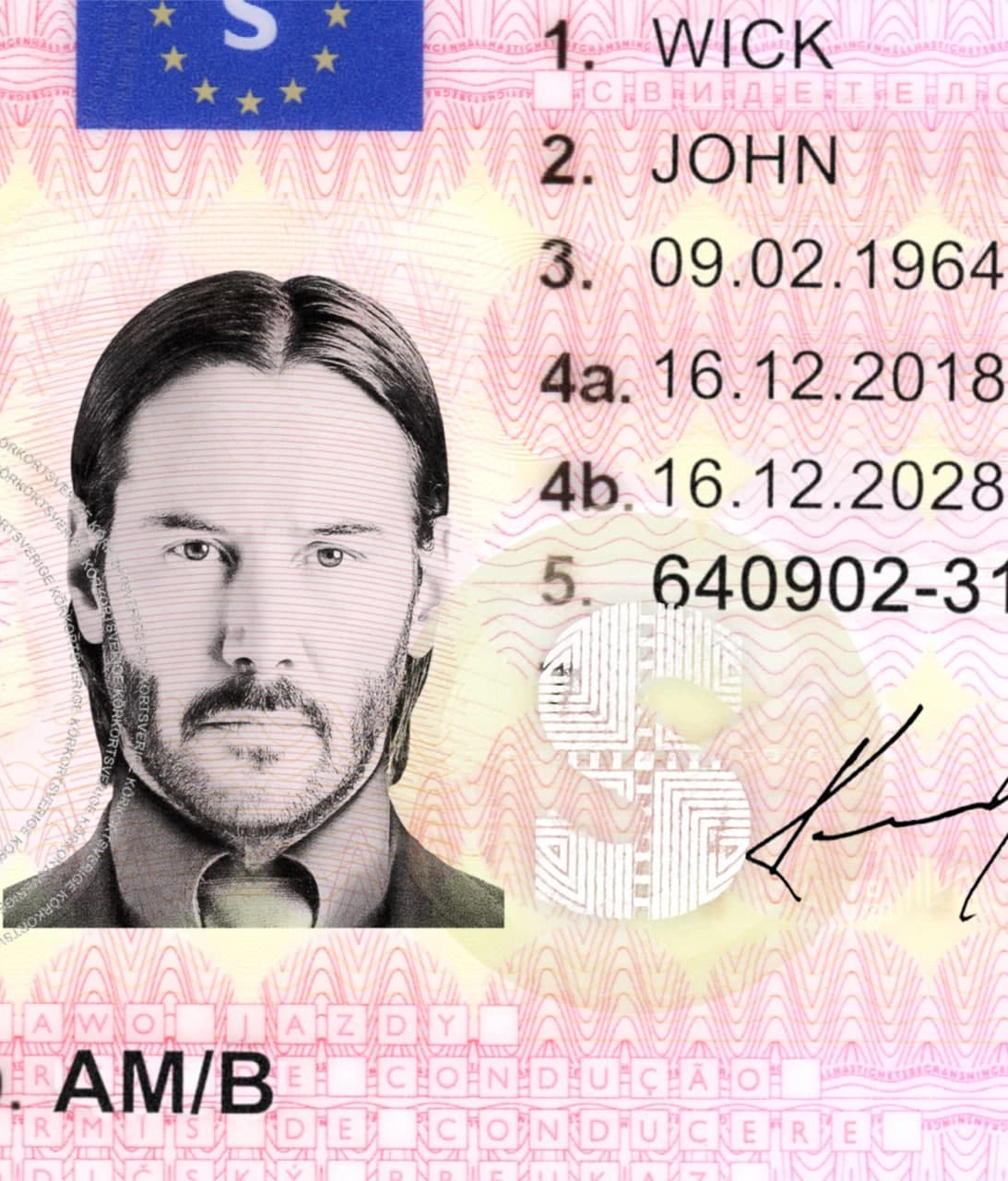 Sweden Driver License Template 2013 preview image 1