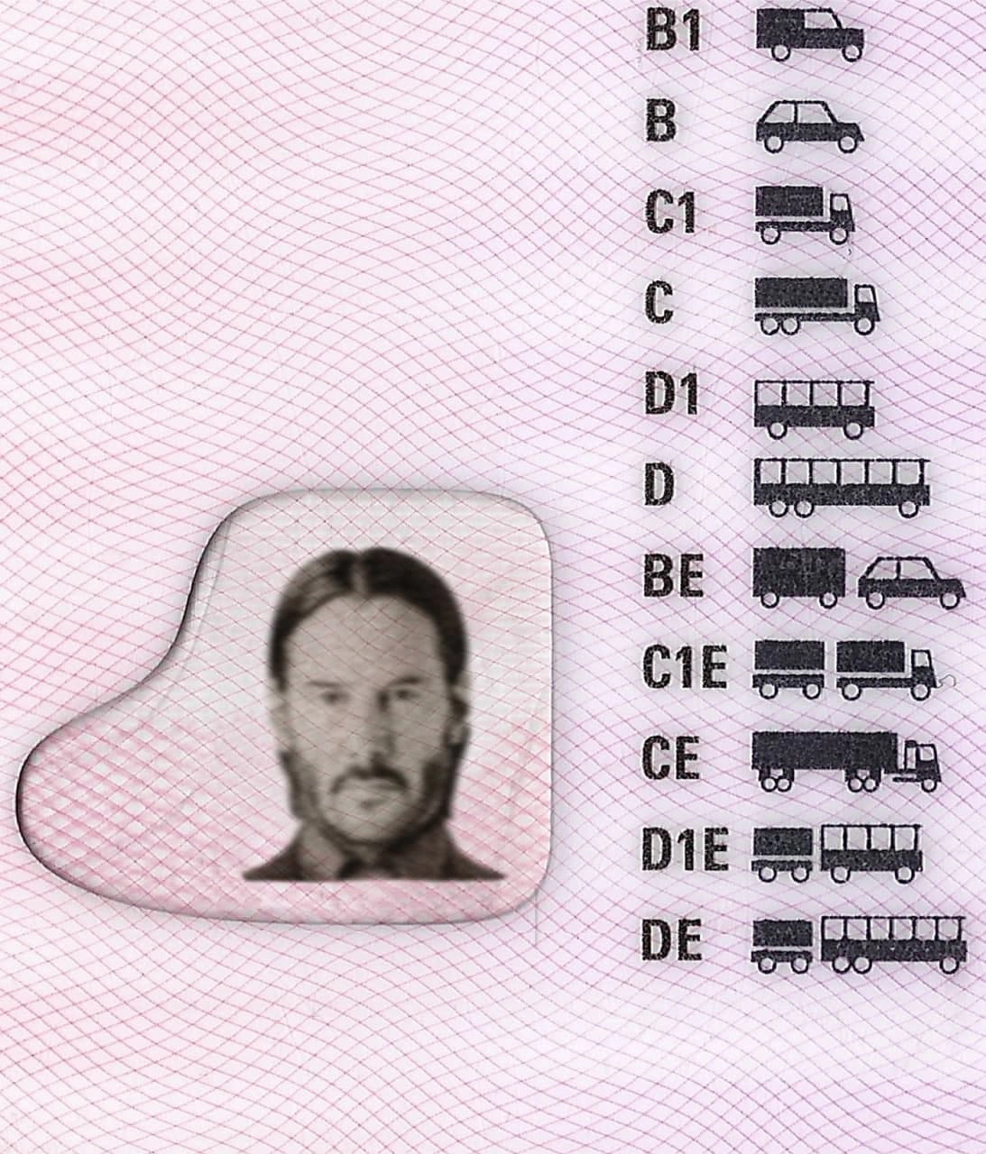 Sweden Driver License Template 2016 preview image 3