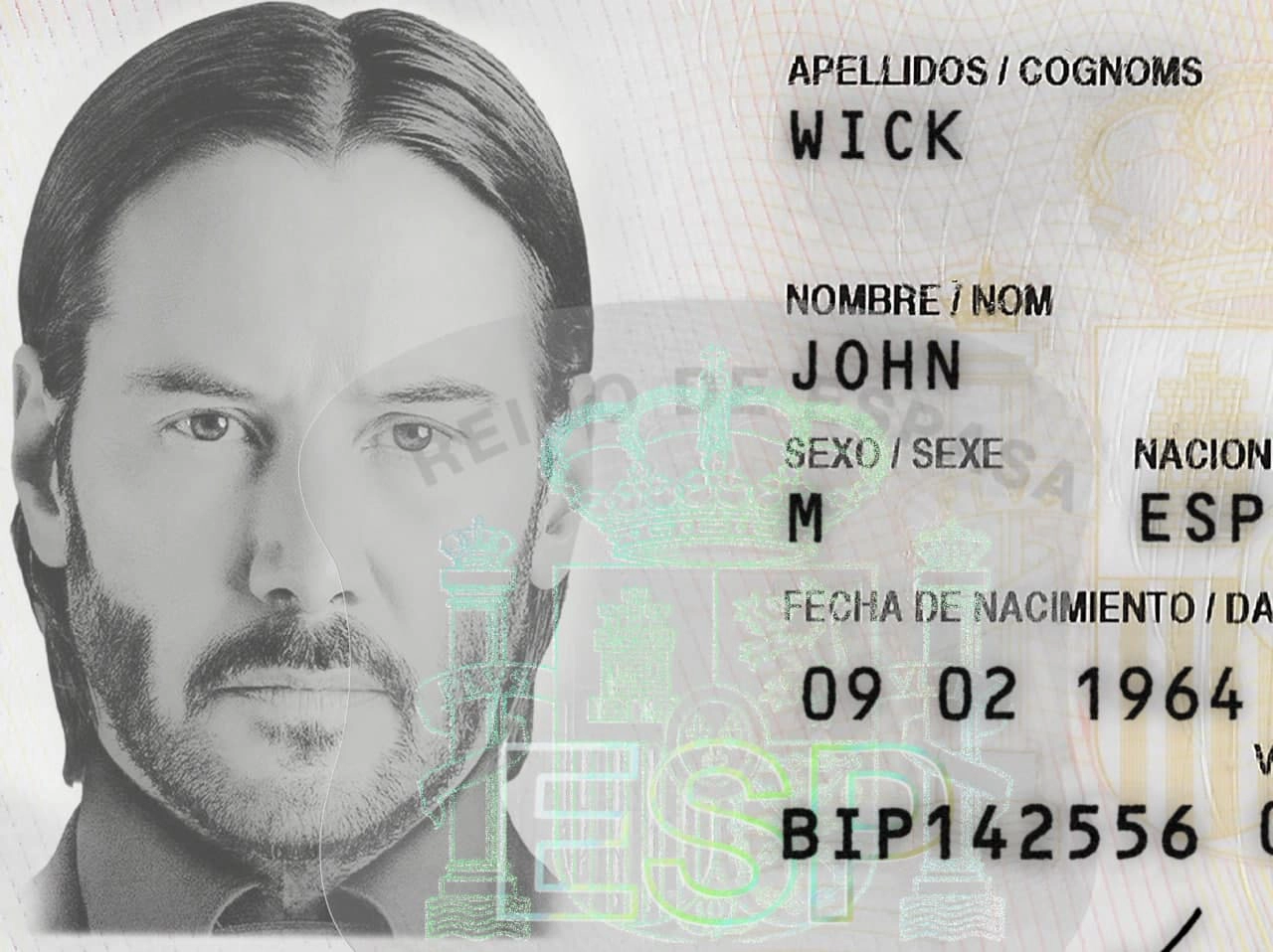 Spain ID Card Template 2015 preview image 1