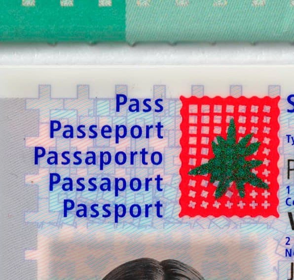 Switzerland Passport Template 2010 preview image 2