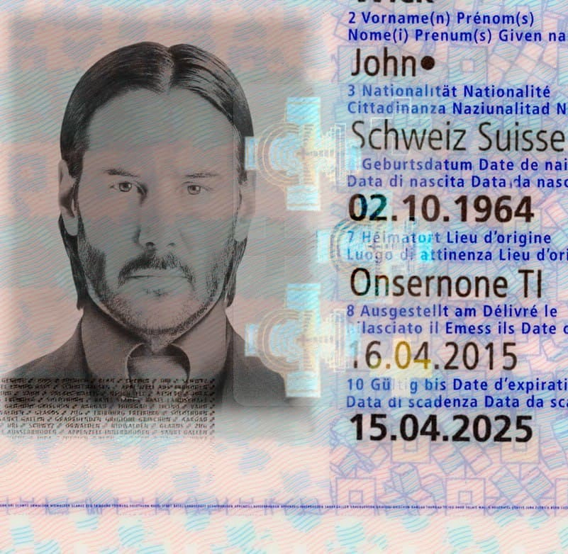 Switzerland Passport Template 2010 preview image 3