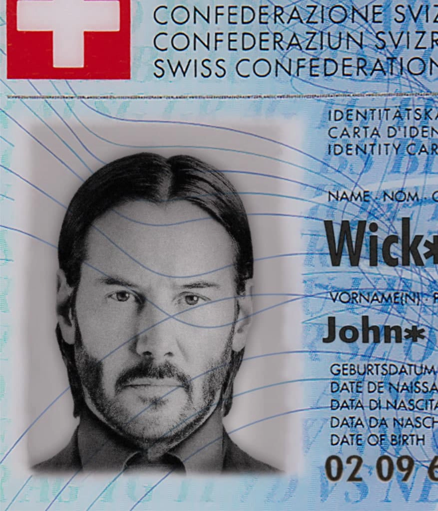 Switzerland ID Card Template 2005 preview image 3