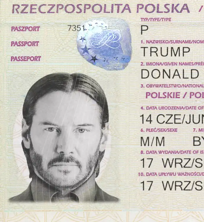 Poland Passport Template 2011 preview image 2