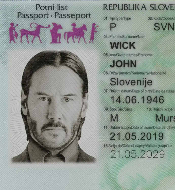 Slovenia Passport Template 2016 preview image 2