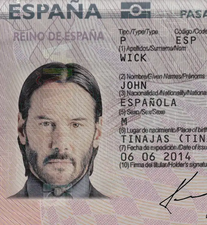 Spain Passport Template 2015 preview image 2