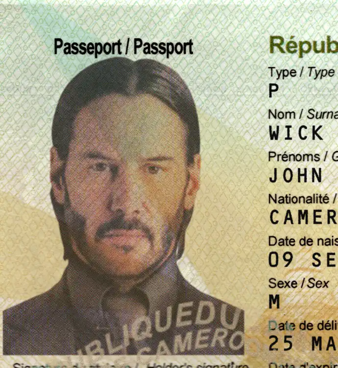 Cameroon Passport Template preview image 2