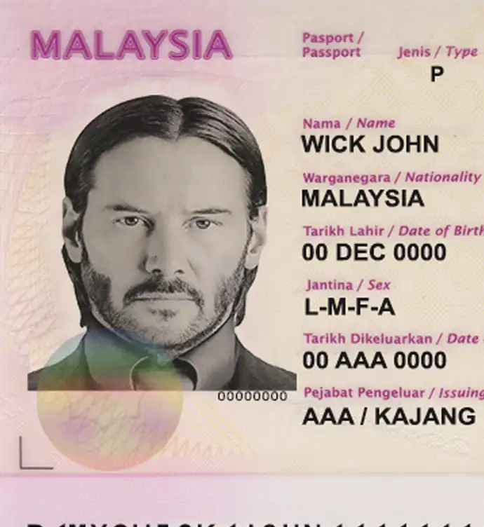 Malaysia Passport Template V2 preview image 2