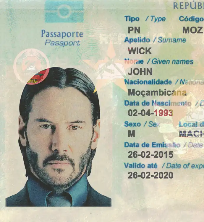 Mozambique Passport Template preview image 2