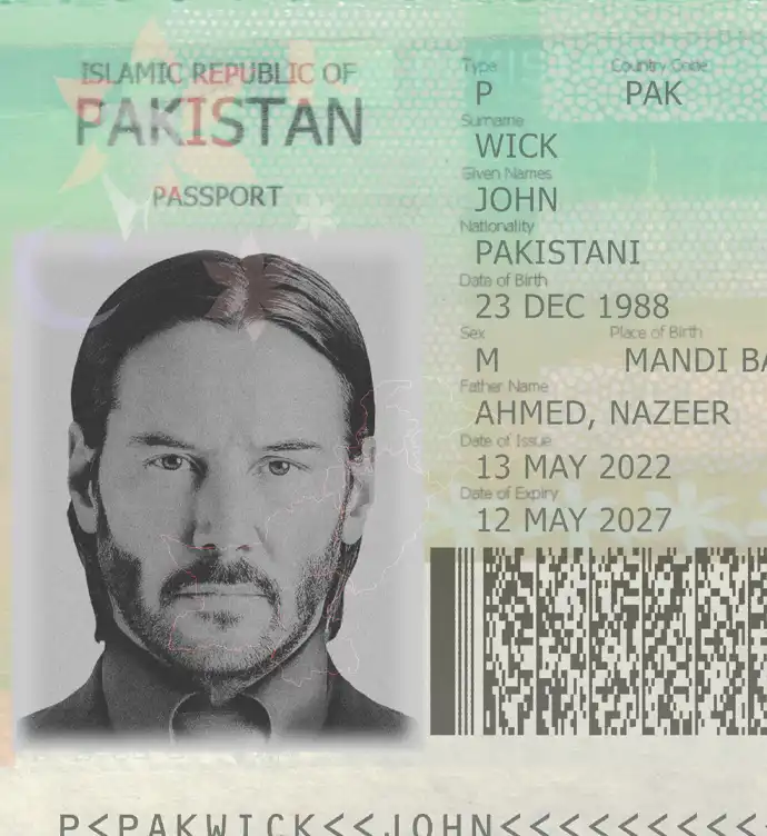 Pakistan Passport Template preview image 2
