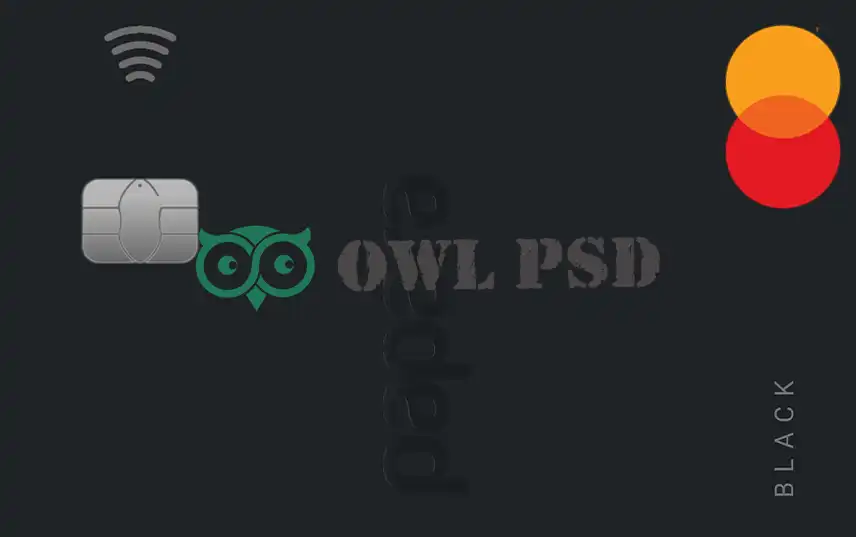 Turkey Papara Credit Card Template preview image 1