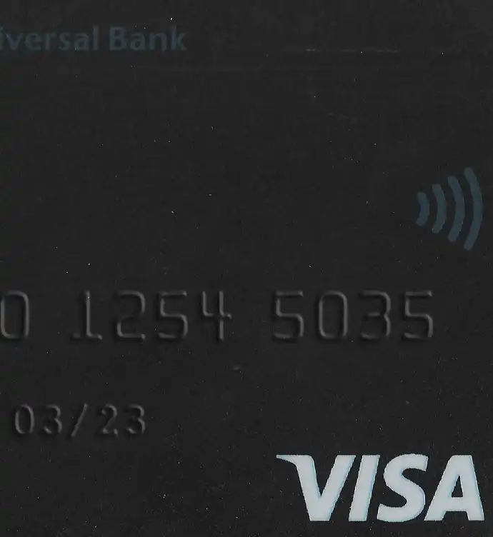 Ukraine Monobank Credit Card Template V1 preview image 2