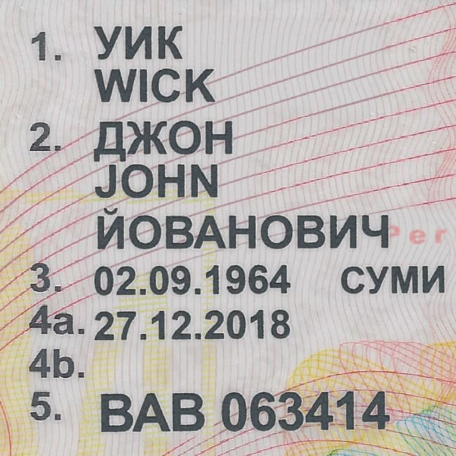 Ukraine Driver License Template 2005 preview image 3