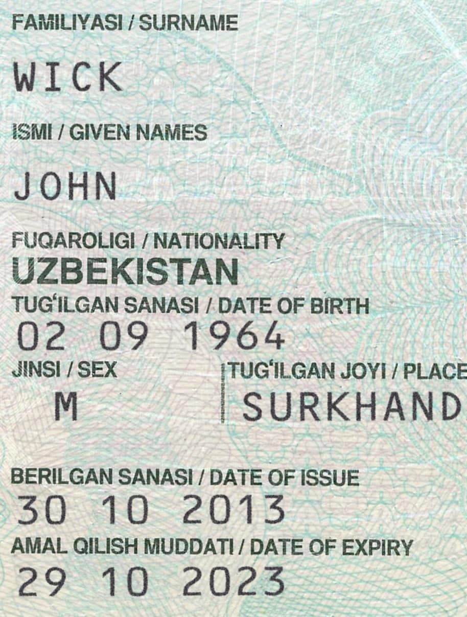 Uzbekistan Passport Template 2011 preview image 3