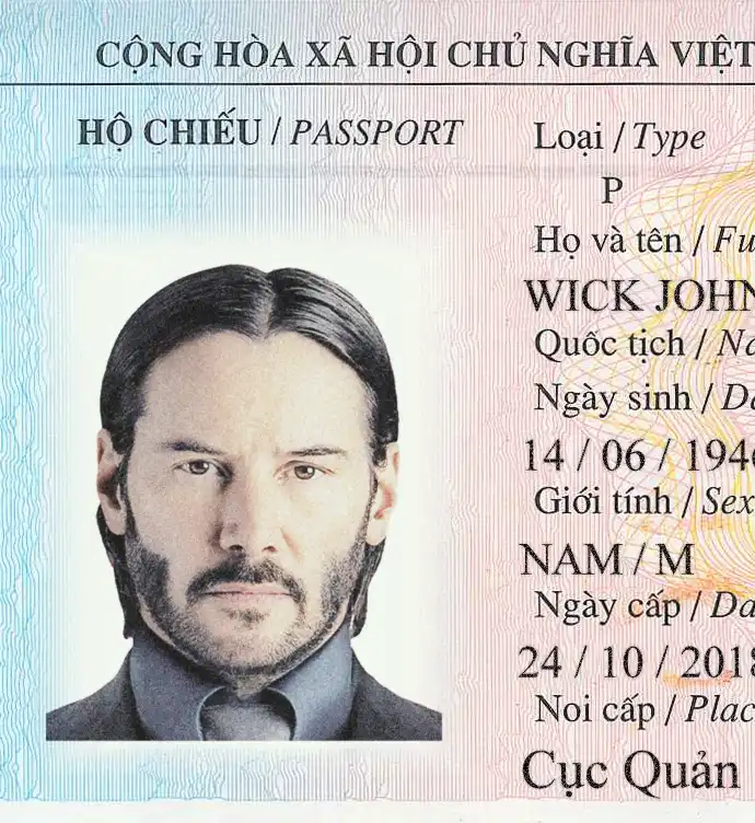 Vietnam Passport Template 2005 preview image 2