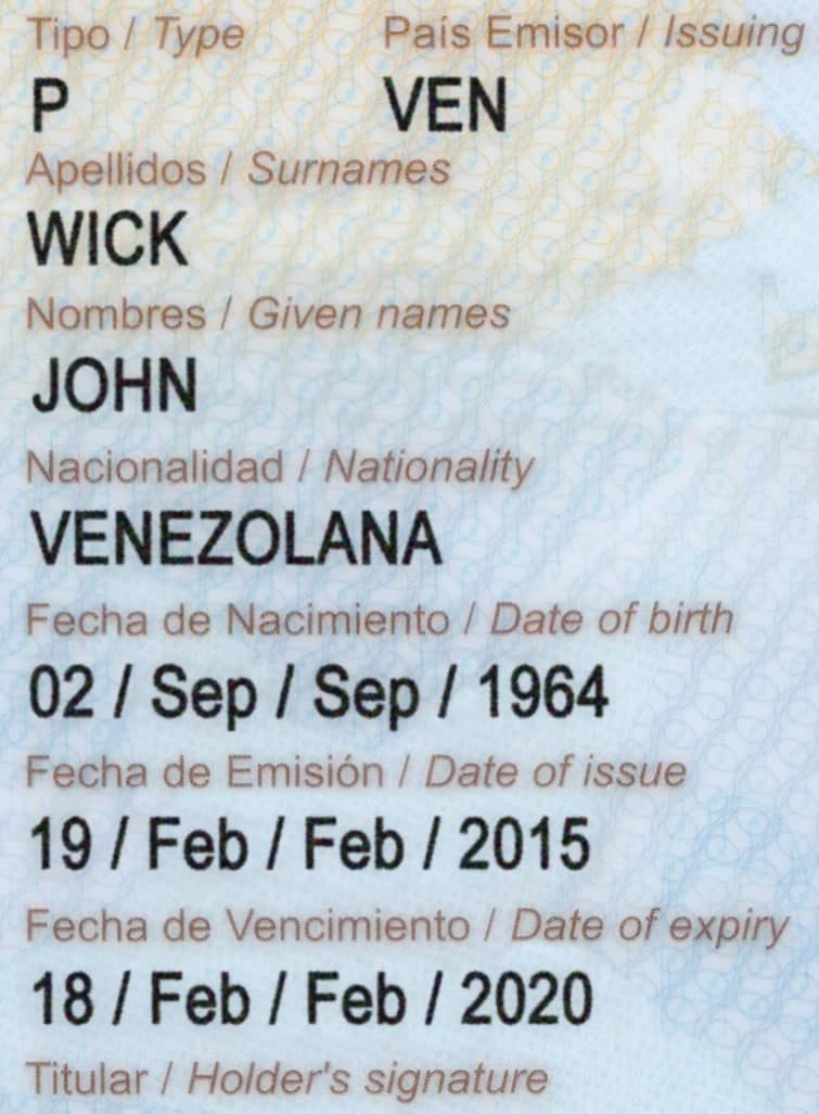 Venezuela Passport Template 2011 preview image 3
