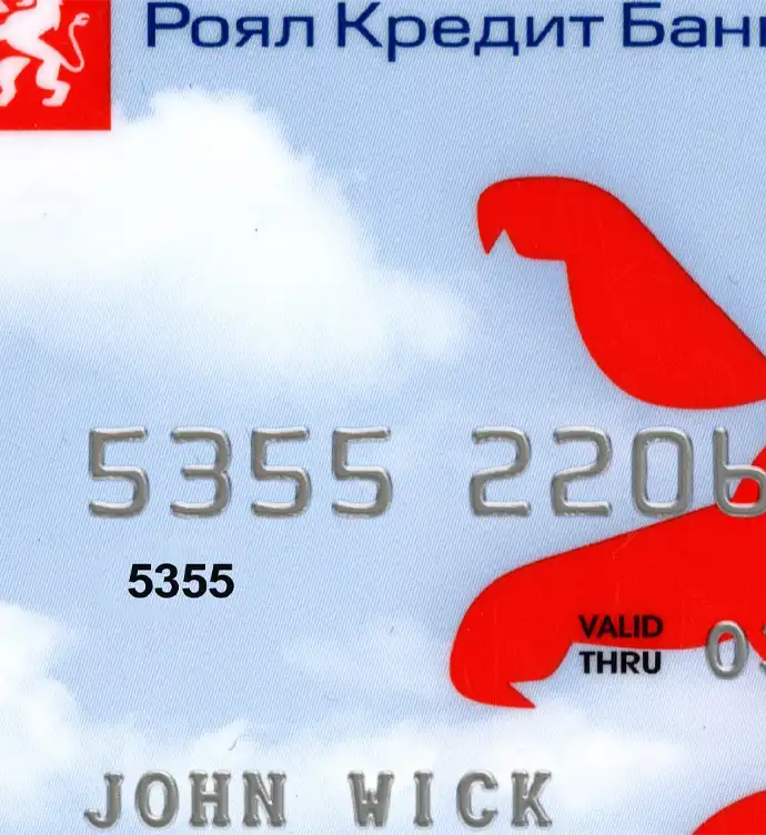 Russia Royal Bank Credit Card Template V2 preview image 1