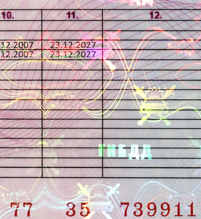 Russia Driver License Template 2020 preview image 2