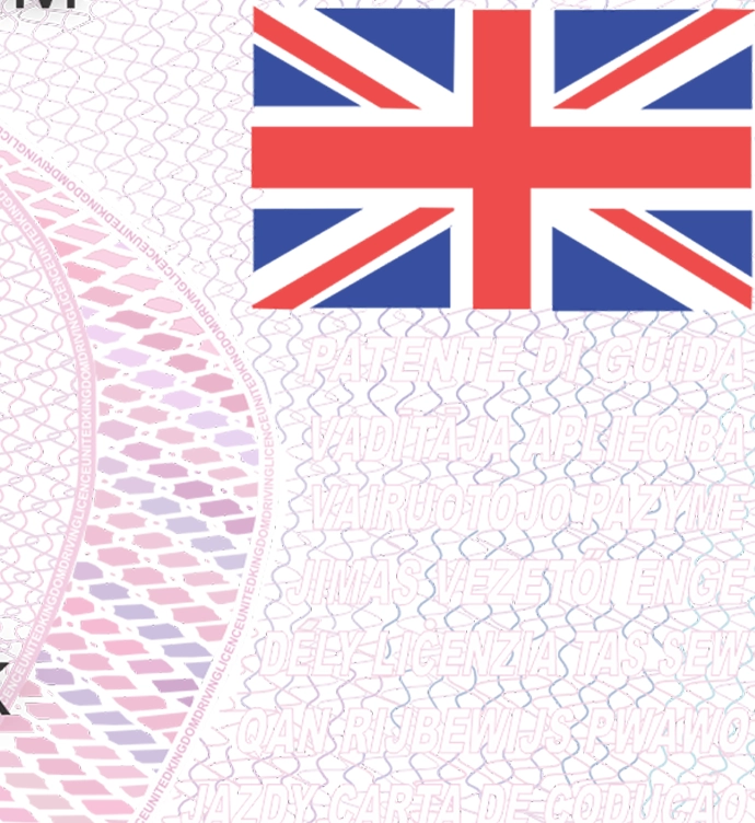 United Kingdom Drivers License Vector preview image 3