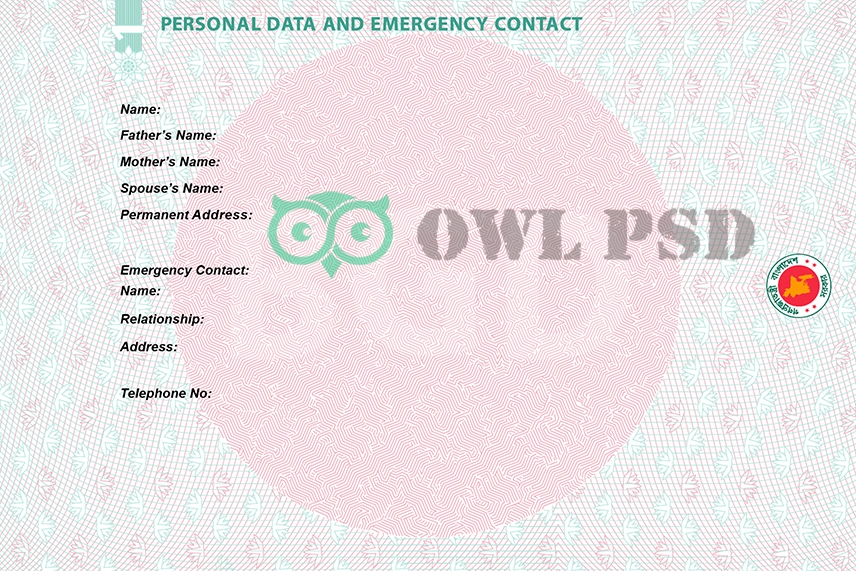 Bangladesh Passport Vector preview image 1