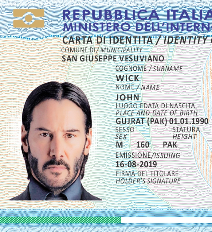 Italy ID Card Vector 2016 preview image 1