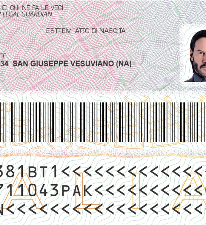 Italy ID Card Vector 2016 preview image 2