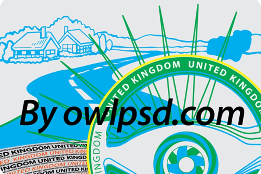 United Kingdom Drivers License Vector 2022 preview image 3