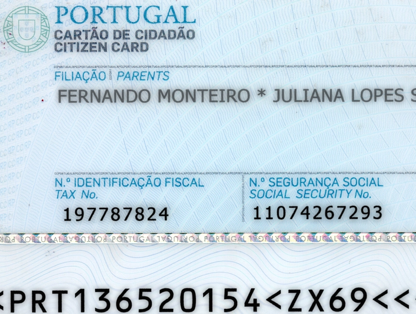 Portugal ID Card Template 2015 preview image 2