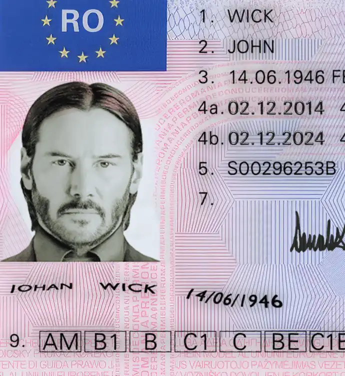 Romania Driver License Template 2013 preview image 1