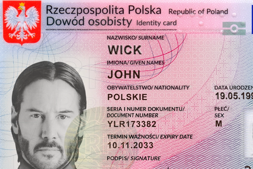 Poland ID Card Template 2021 preview image 1