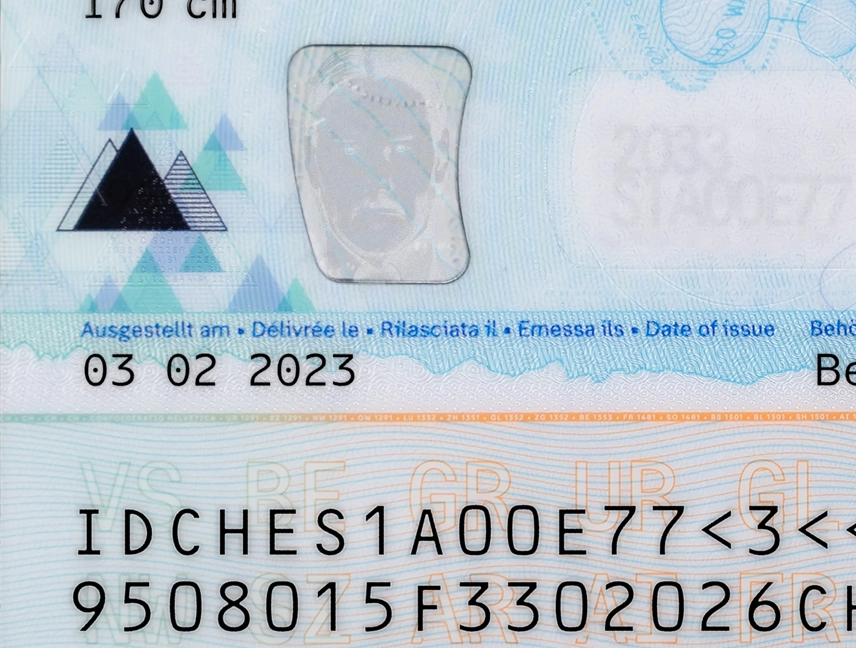 Switzerland ID Card Template 2023 preview image 2