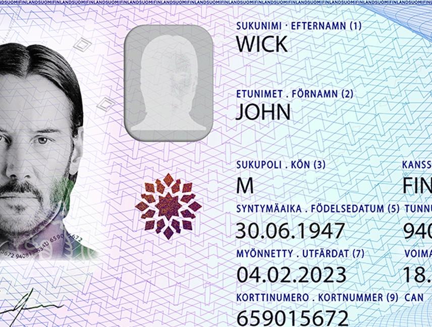 Finland Id Card Template 2021 preview image 1