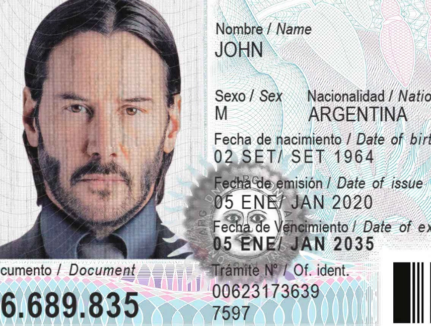 Argentina ID Card Template 2020 preview image 1