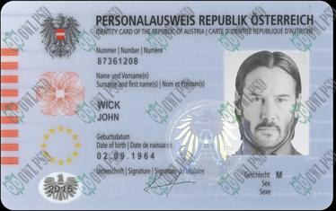 Austria ID Card Template 2010 preview image 1