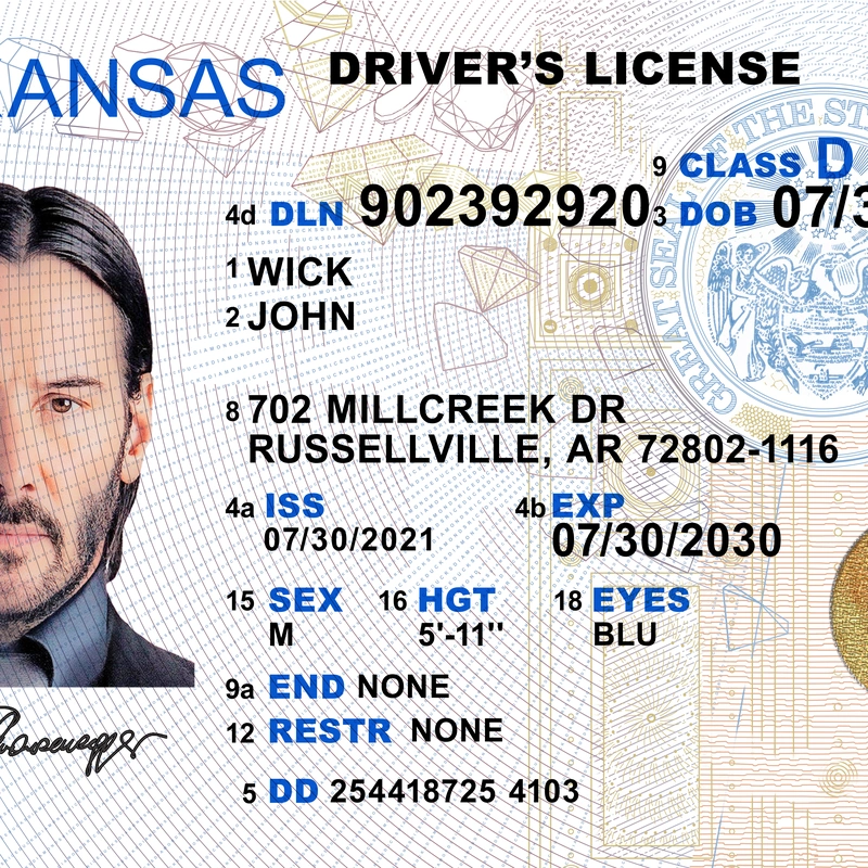 United States (Arkansas) Driver License 2018 preview image 1